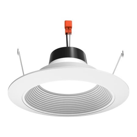 Lithonia Lighting Lithonia Lighting Juno 6" LED Round Baffle Retrofit Downlight, 700 LM, 3000K, White 6RLD-G4-07LM-30K-90CRI120-FRPC-WWH-M6